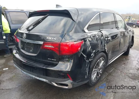 2020 Acura Mdx Technology Package z USA, uszkodzony, nr VIN 5J8YD4H58LL057789